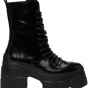 Simone Rocha Tracker Patent Leather Platform Boots Size 40 Size 9 in US